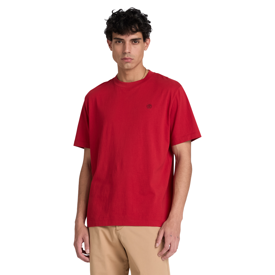 Oyster River Chest Logo Ss Tee (Reg) Rhythmic Red