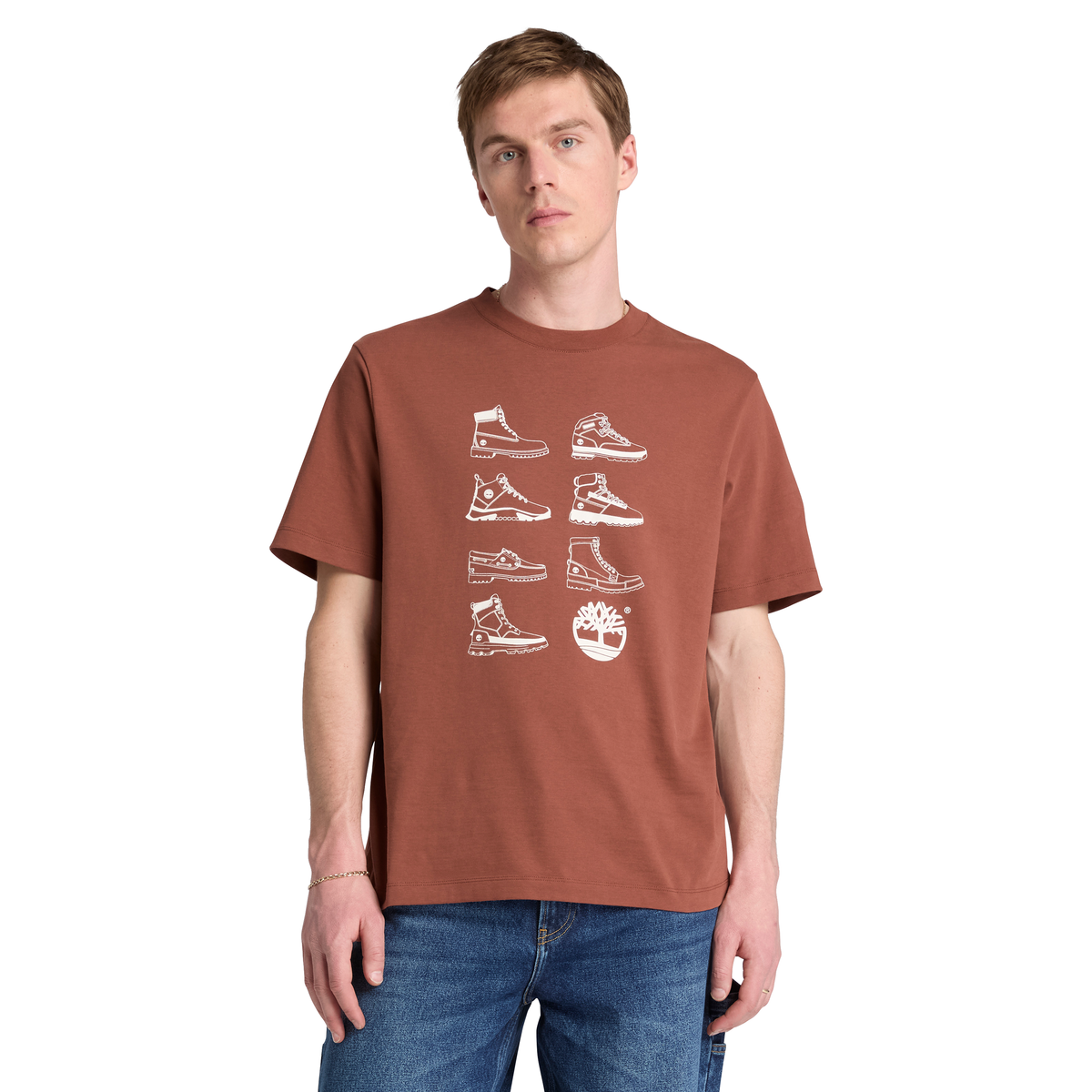 Iconic Footwear Ss Graphic Tee Brownout