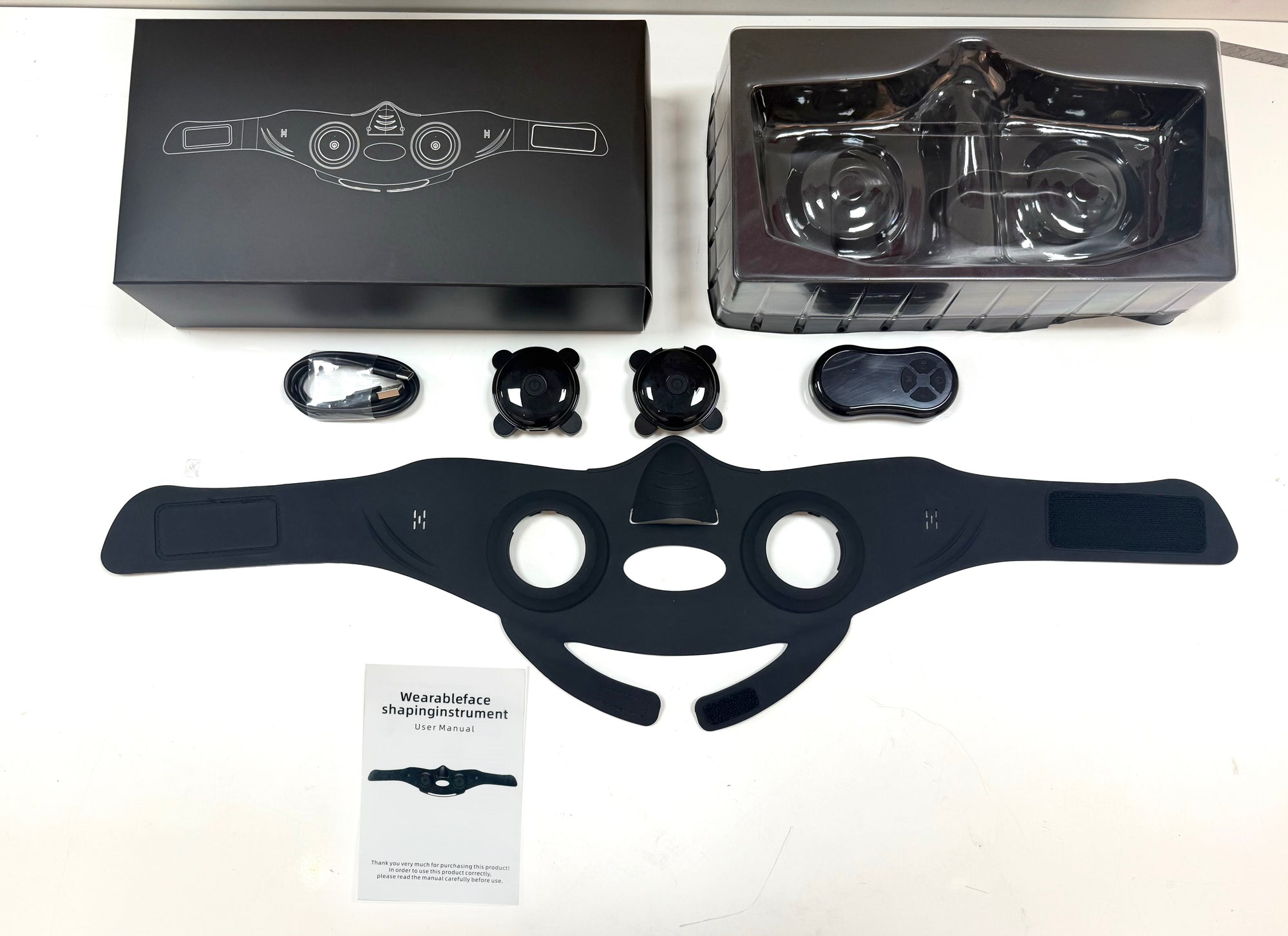 Masque Raffermissant Electrostimulation - Noir