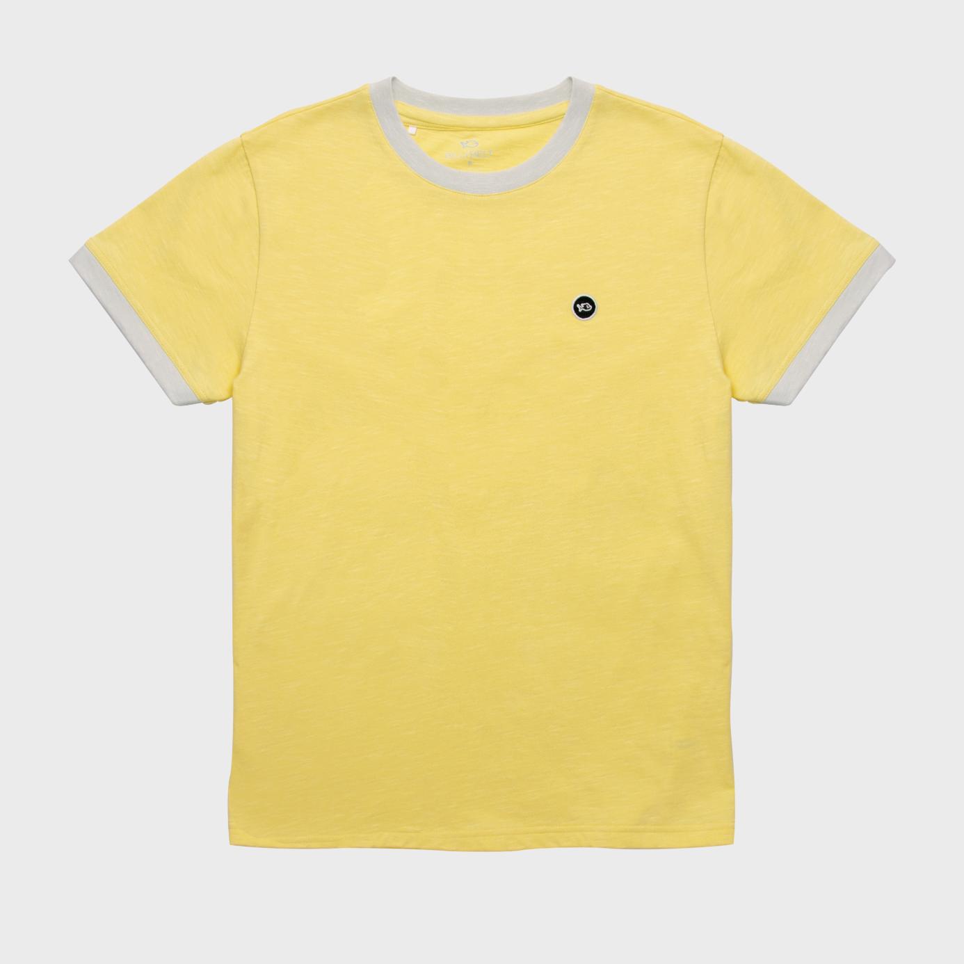 T-shirt en 100% coton bio garment dye - Bleu marine
