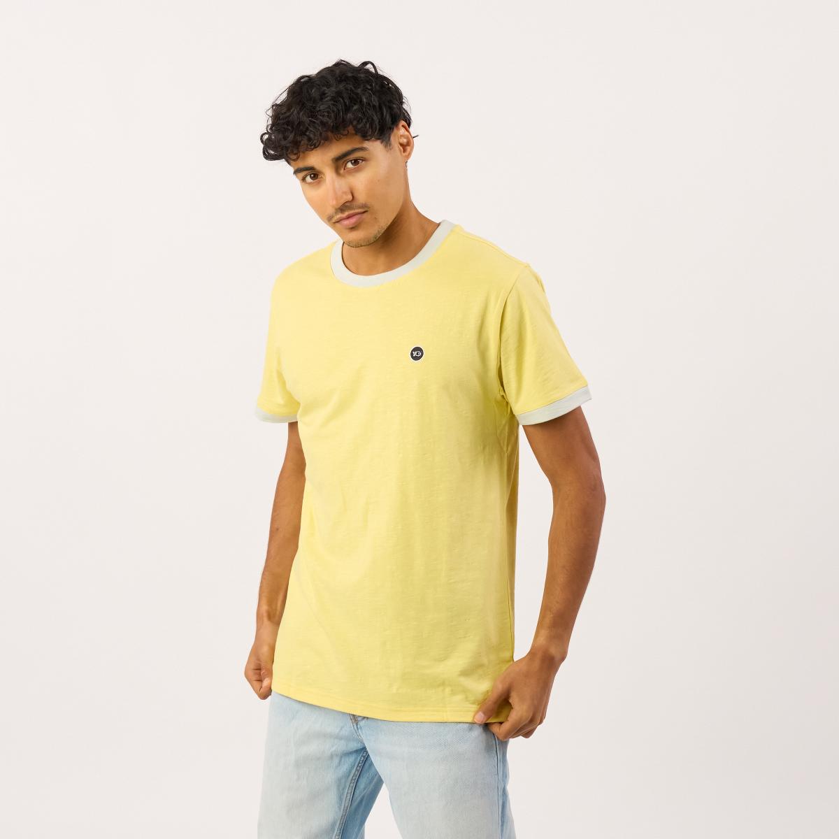 T-shirt en 100% coton bio garment dye - Bleu marine