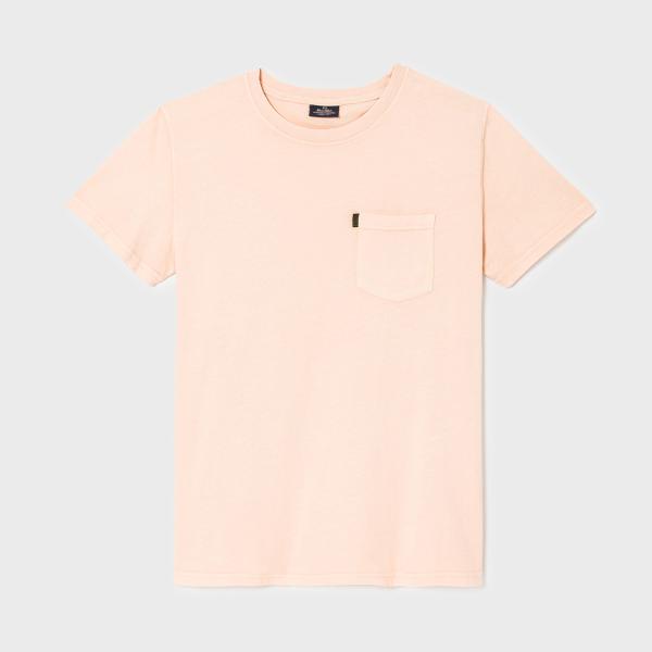 T-shirt en 100% coton bio garment dye - Rose