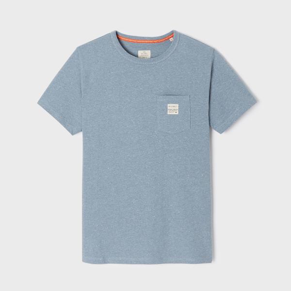 T-shirt en 100% coton bio Heavy - Bleu