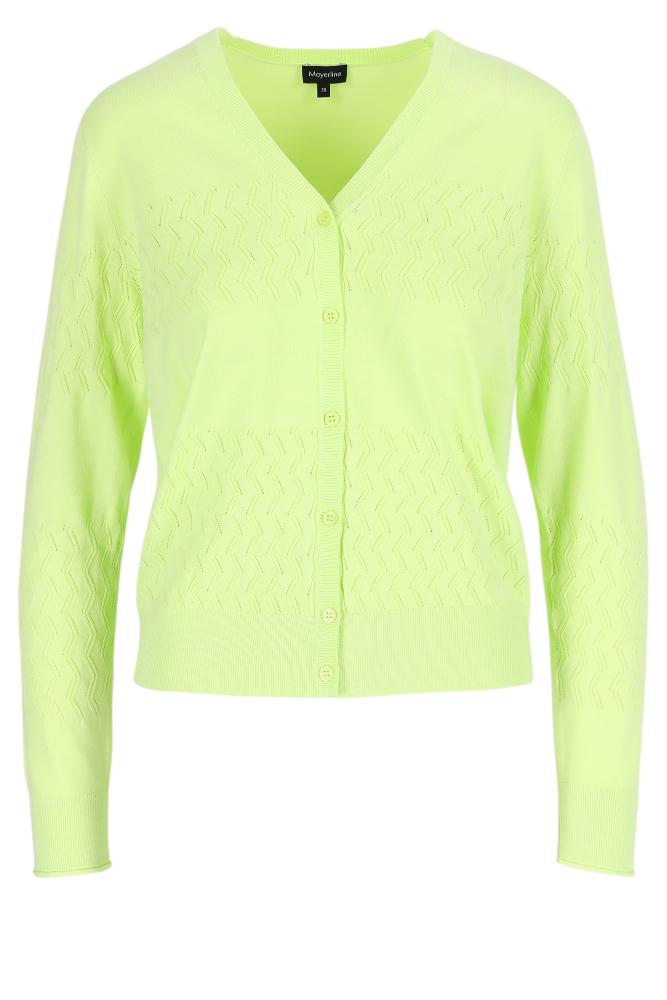 Mayerline - Cardigan Maille - Abelinda - Shadow Lime