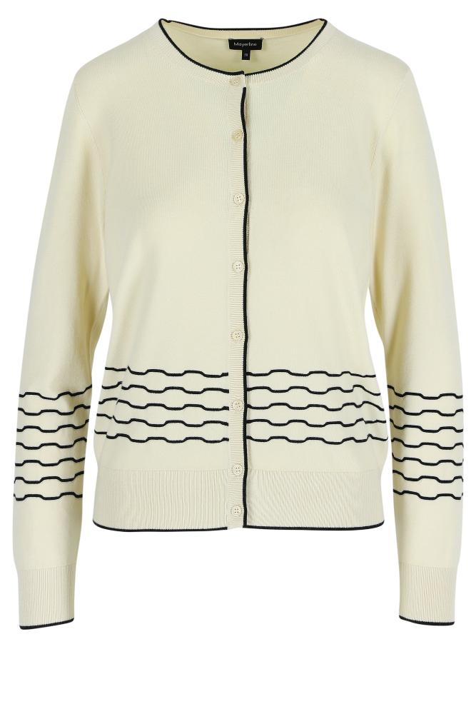 Mayerline - Cardigan Maille - Abiras - Whisper White