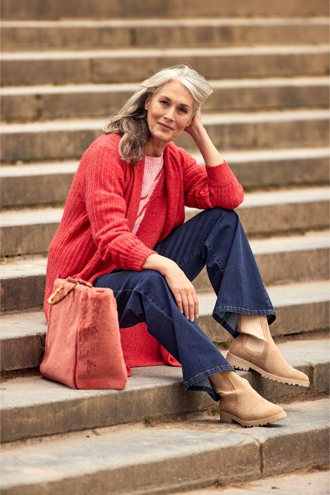 Mayerline - Cardigan Maille - Aster - Muted Clay