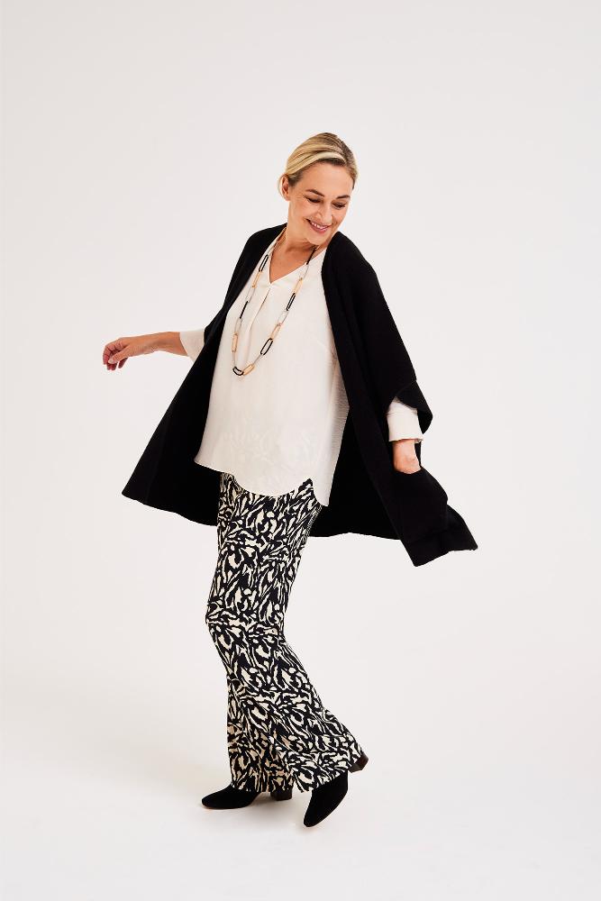 Mayerline - Cardigan Maille - Azure - Black Beauty