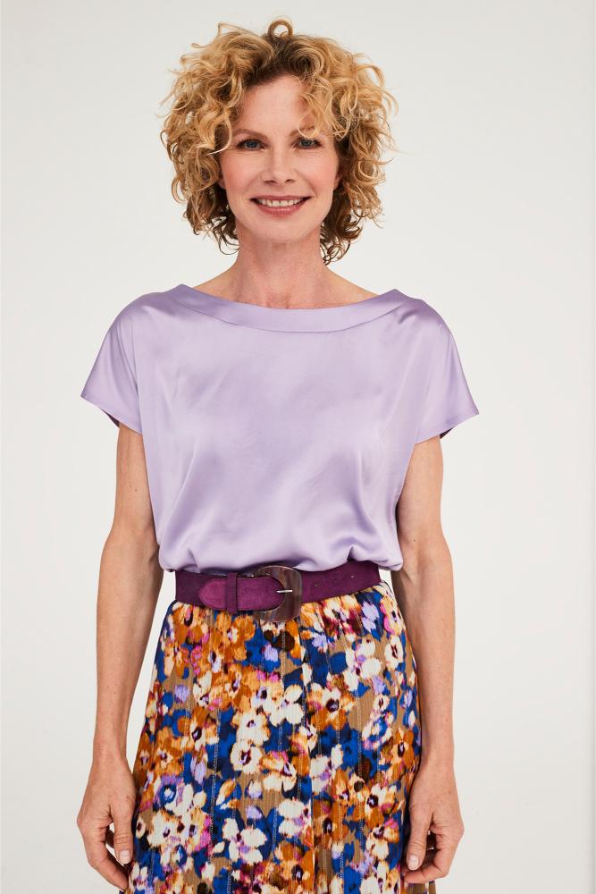 Mayerline - T-Shirt - Jadena-V - Violet Tulip