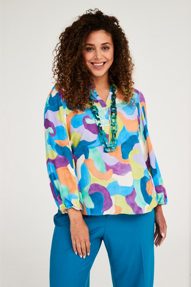 Mayerline - Blouse - Jazir - Blue Atoll
