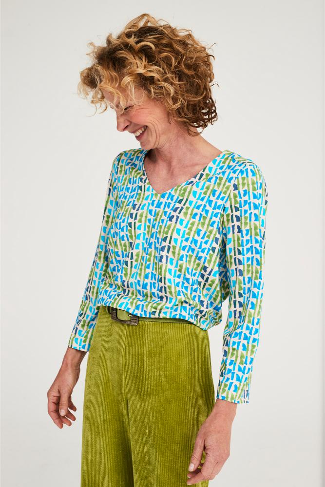 Mayerline - Blouse Jersey - Jedo - Blue Atoll