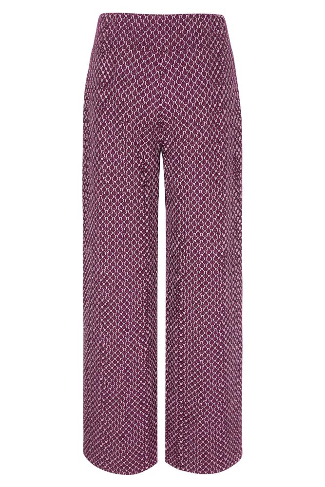 Améline - Pantalon Jersey - Cocos - Italian Plum