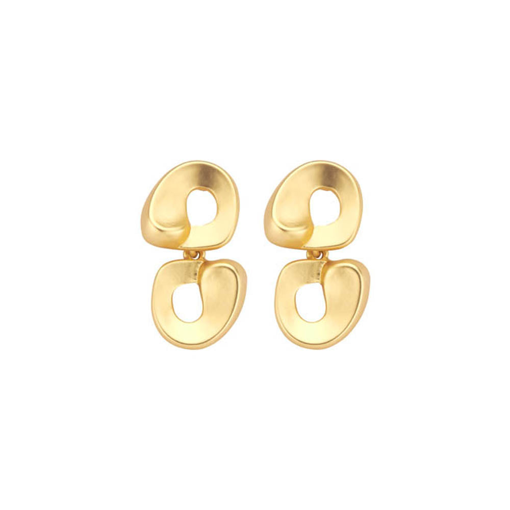 Boucles D&#39;Oreilles - Xob44 Dorées Mates