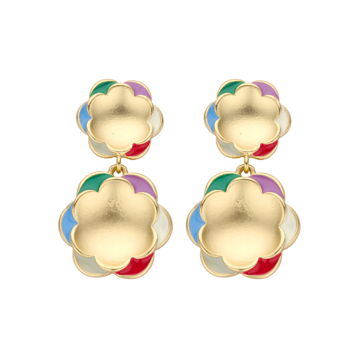 Boucles D'Oreilles - Xob53 Oorbellen Goudkleurig Mat
