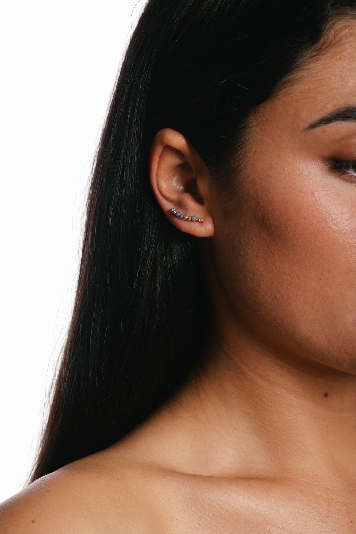 Boucles d'oreilles - Climber Théa Or - Saphir