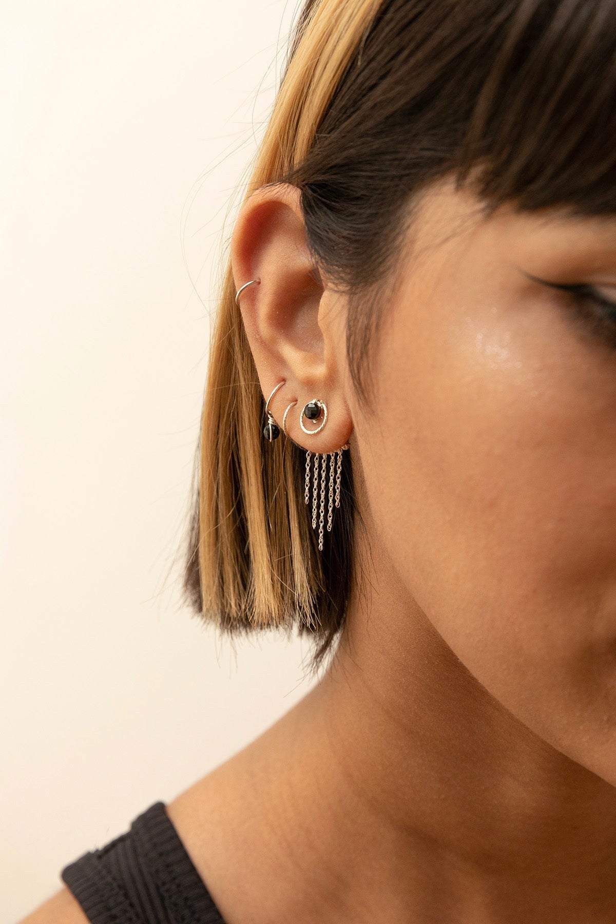 Boucles d'oreilles - Mini créoles Éclat Argent