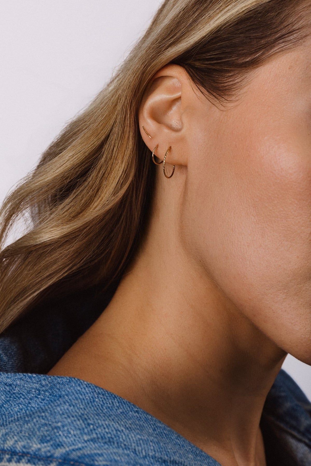 Boucles d'oreilles - Mini créoles Éclat Or