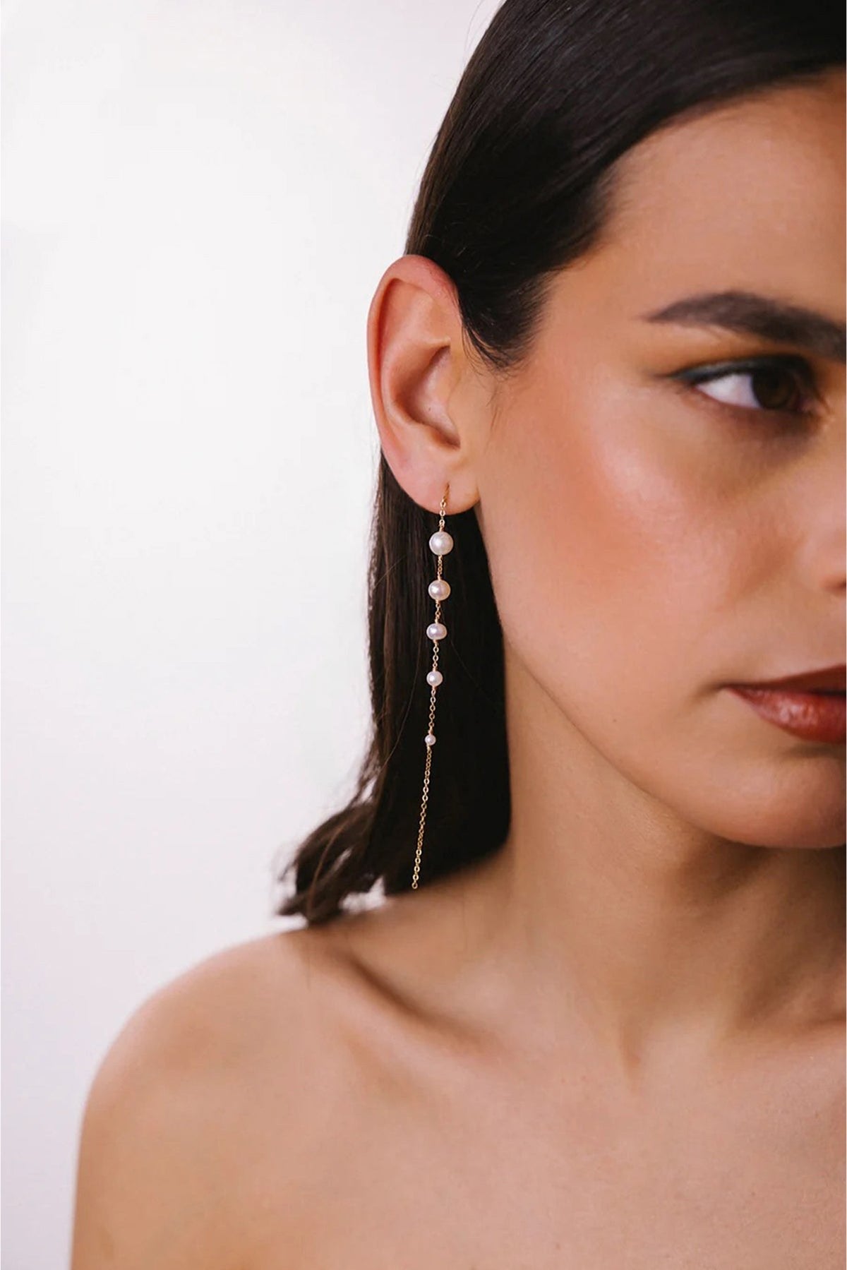 Boucles d'oreilles - Puces Maia Or - Perle de culture