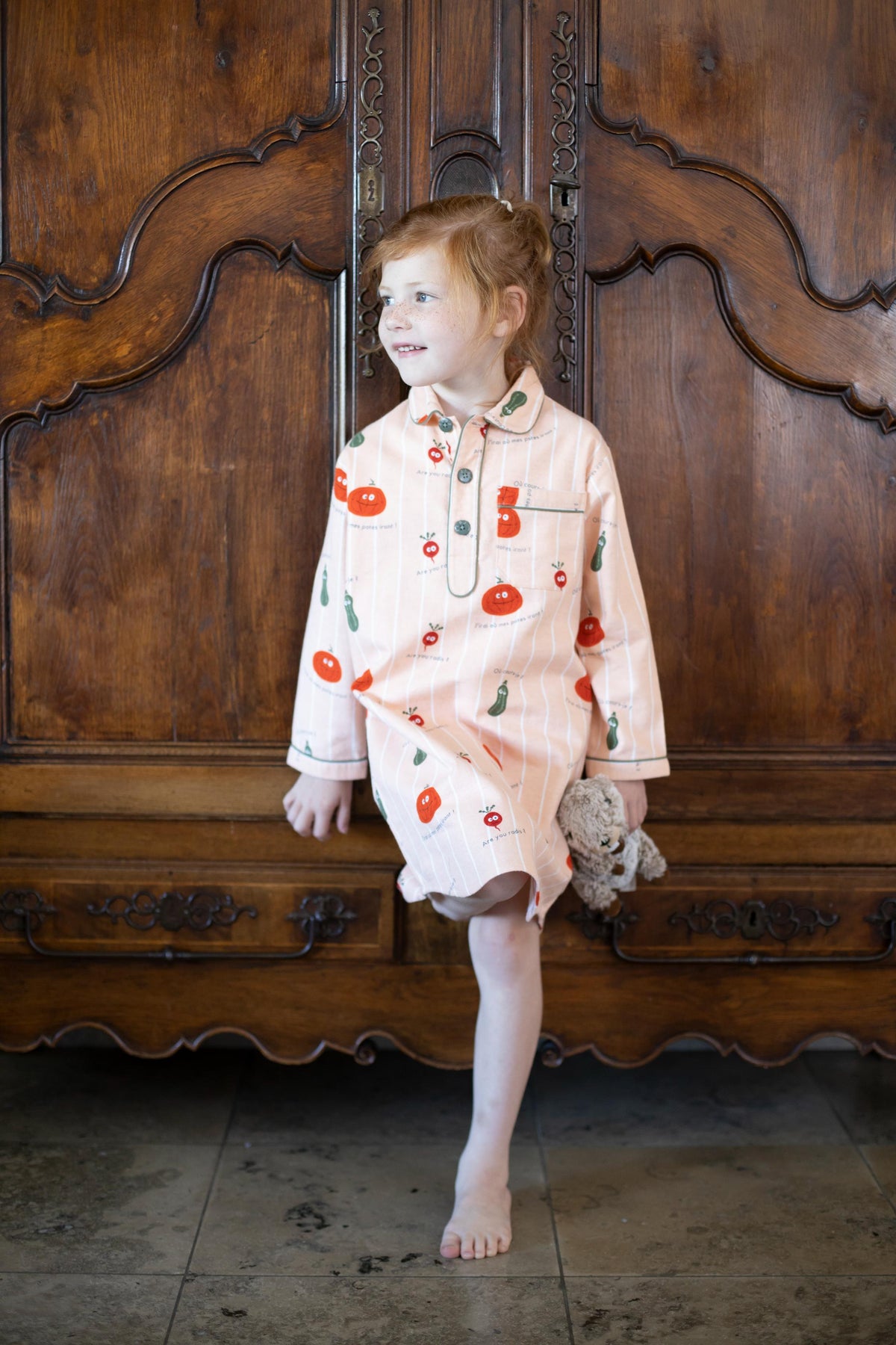 Nachthemd Flanel Kid Clear Orange