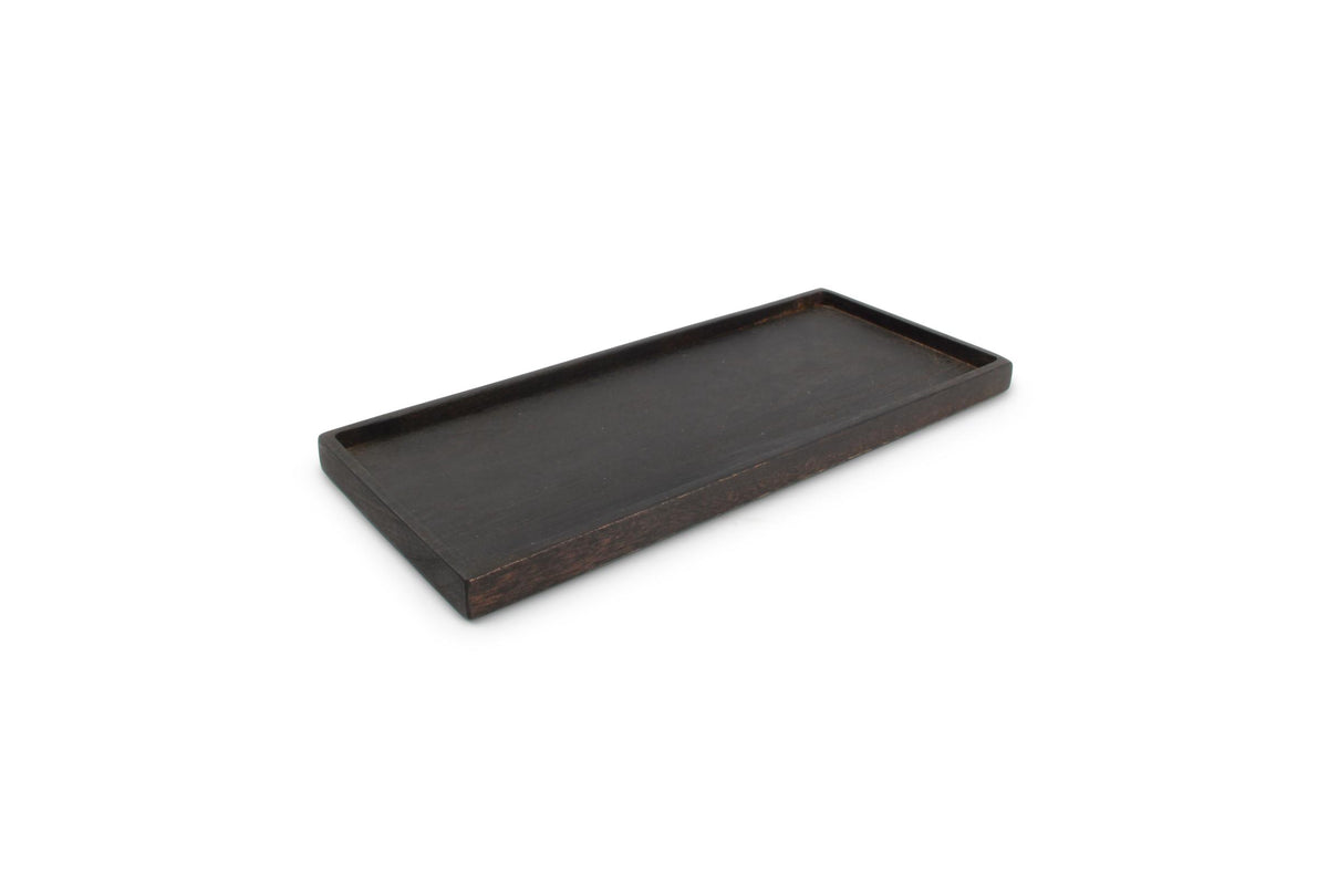 S&P - Serving board 30x13cm wood black Rural