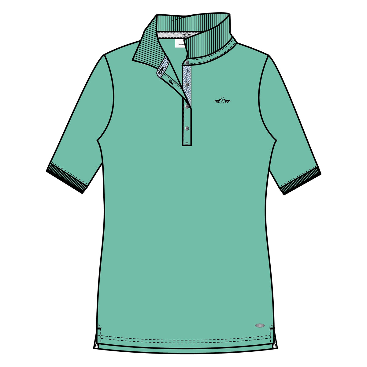 Hv Society - Femme - Polo - Groen