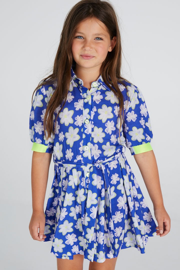 Dress Christy - Blue Flower