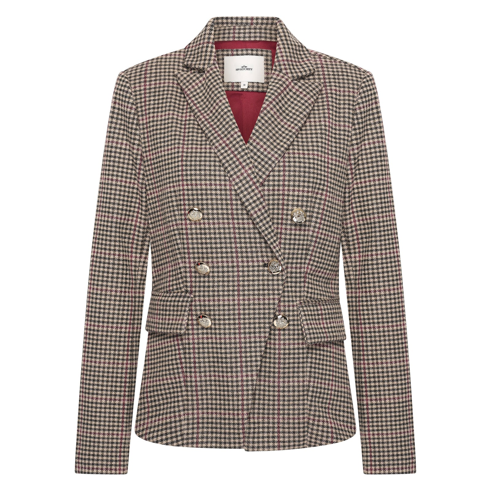 Hv Society - Blazer - Burgundy