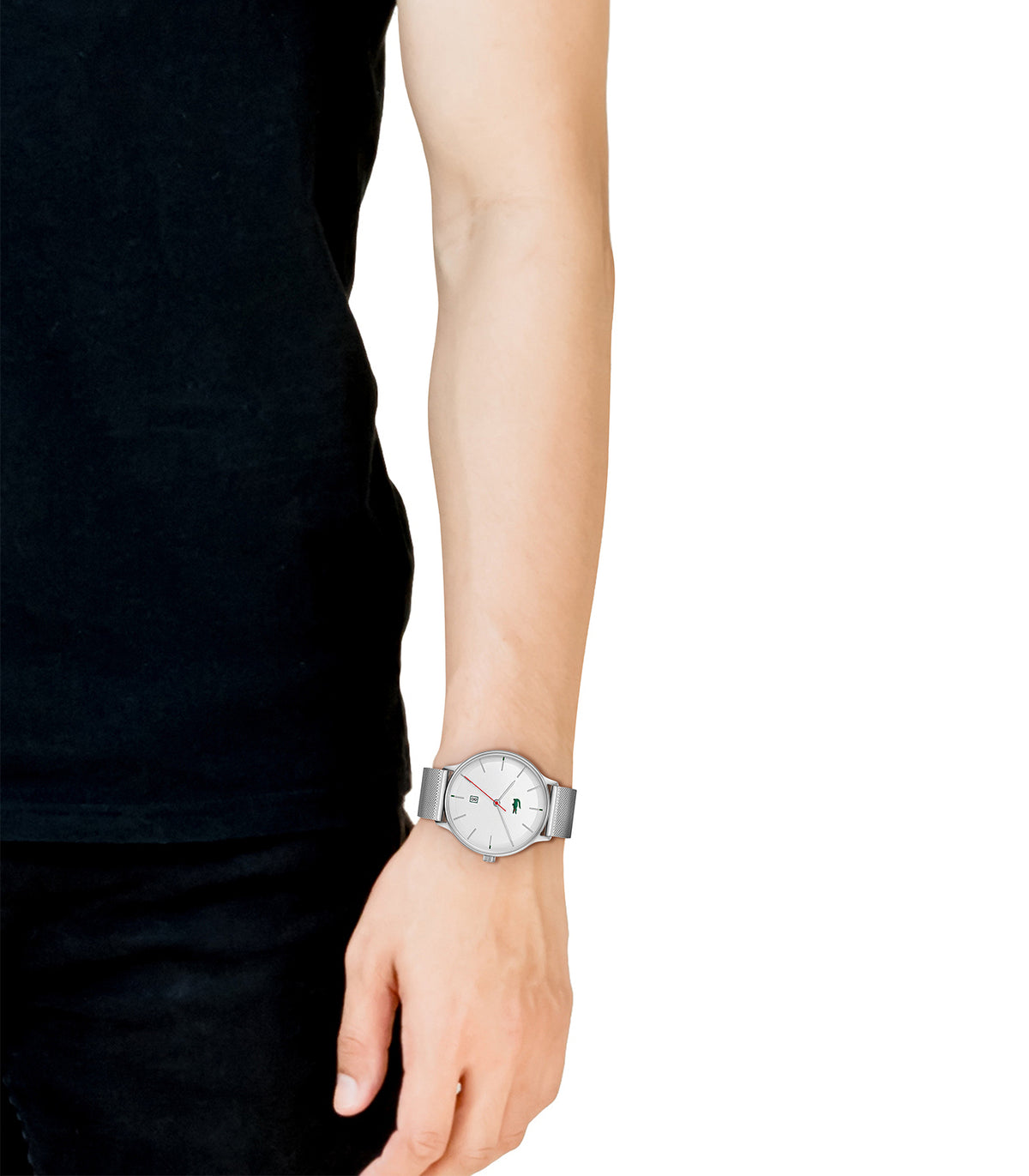 Lacoste - Classic Elegance - Man - Zilveren Armband - Zilveren Wijzerplaat - Zilveren Kast