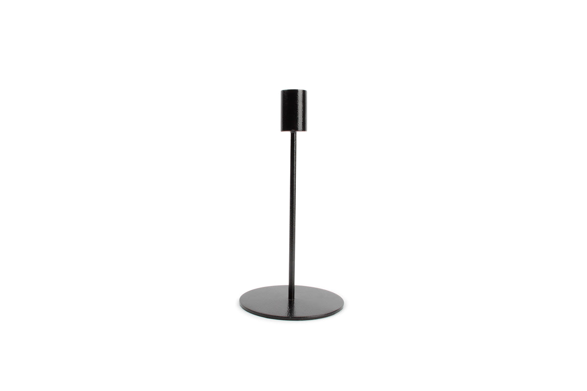 S&P - Kandelaar 10xH20cm metaal zwart Pillar