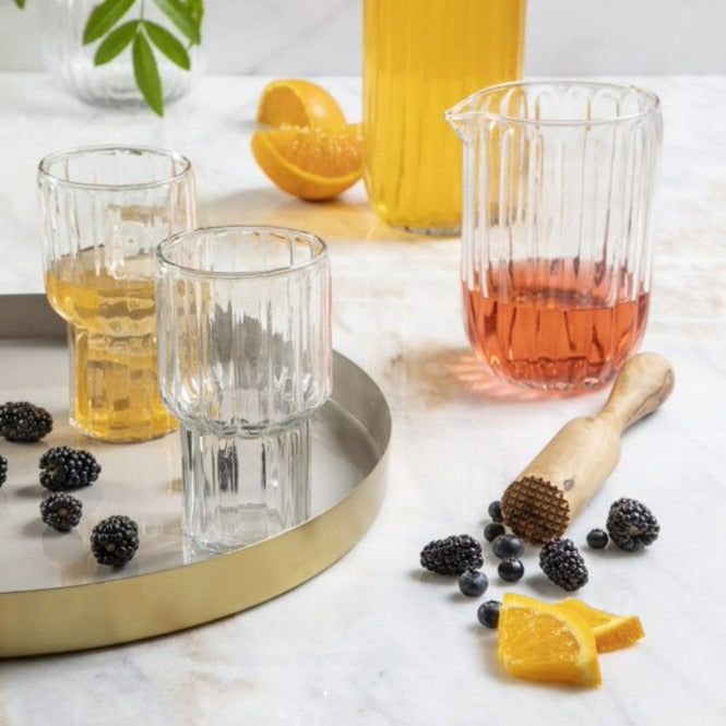 Cocktailstamper van olijfhout