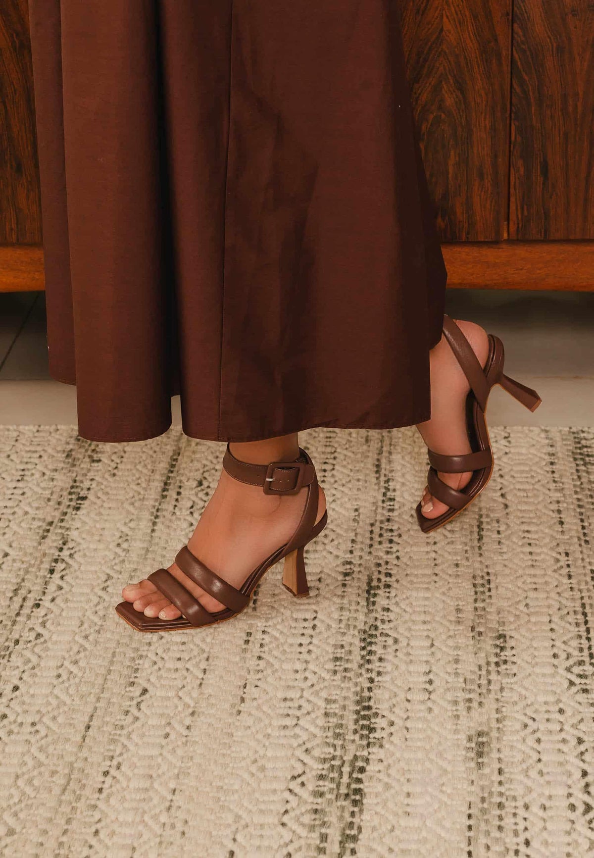 Sandales en Cuir à Talons Uvaia Mangará - Élégantes de 8cm