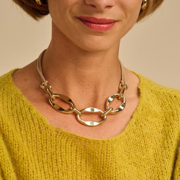 Collier - Duru Doré/Beige