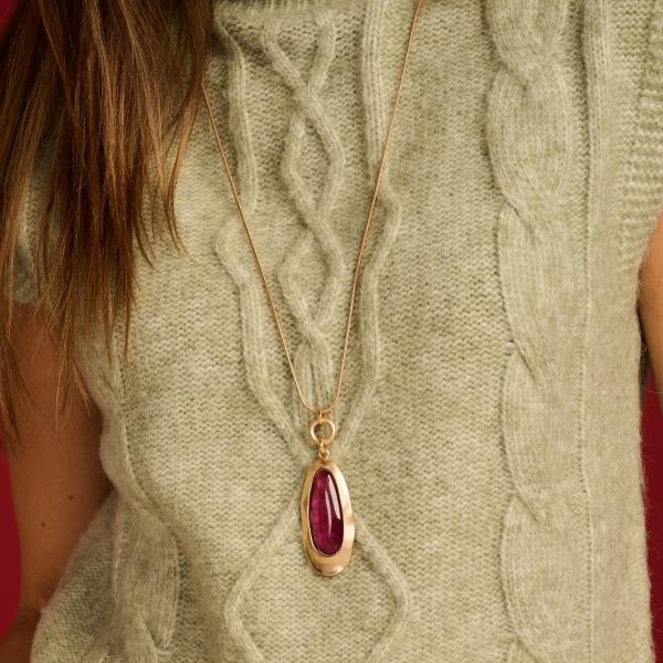 Collier - Koutar Aubergine