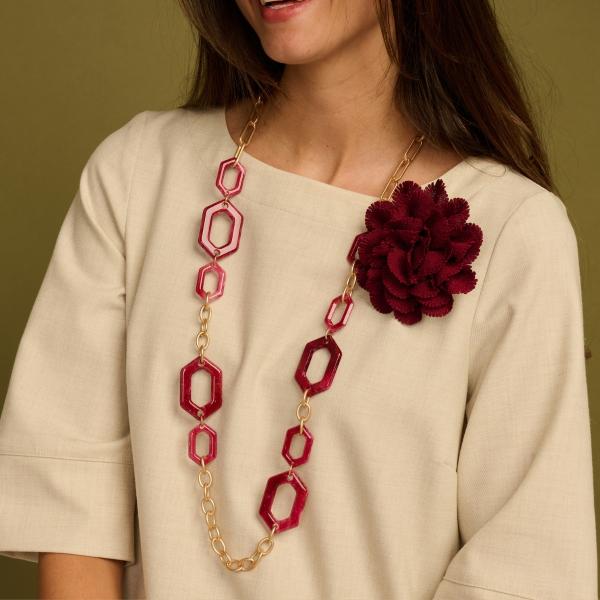 Collier - Kamil Fuchsia