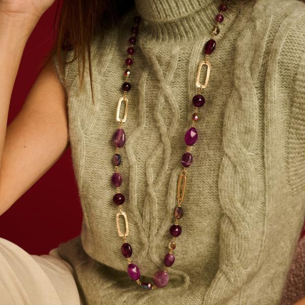 Collier - Pan86 Aubergine