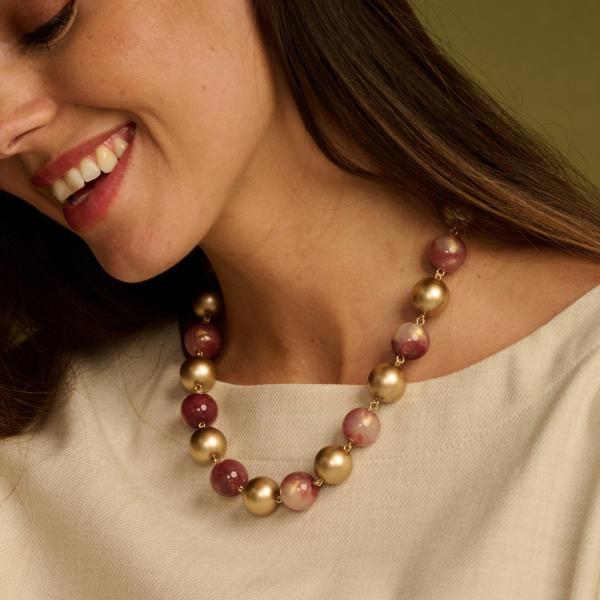 Collier - Dali Aubergine