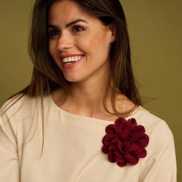 Broche - Mbr18 Bordeaux