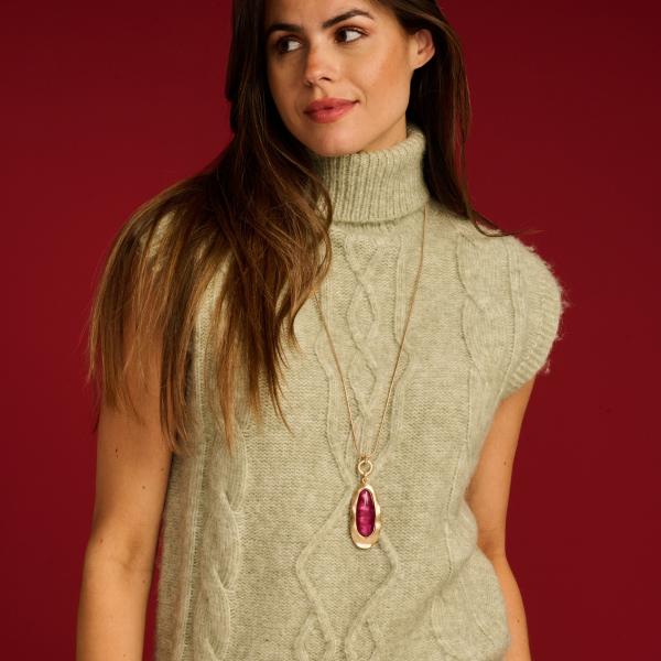 Collier - Koutar Aubergine