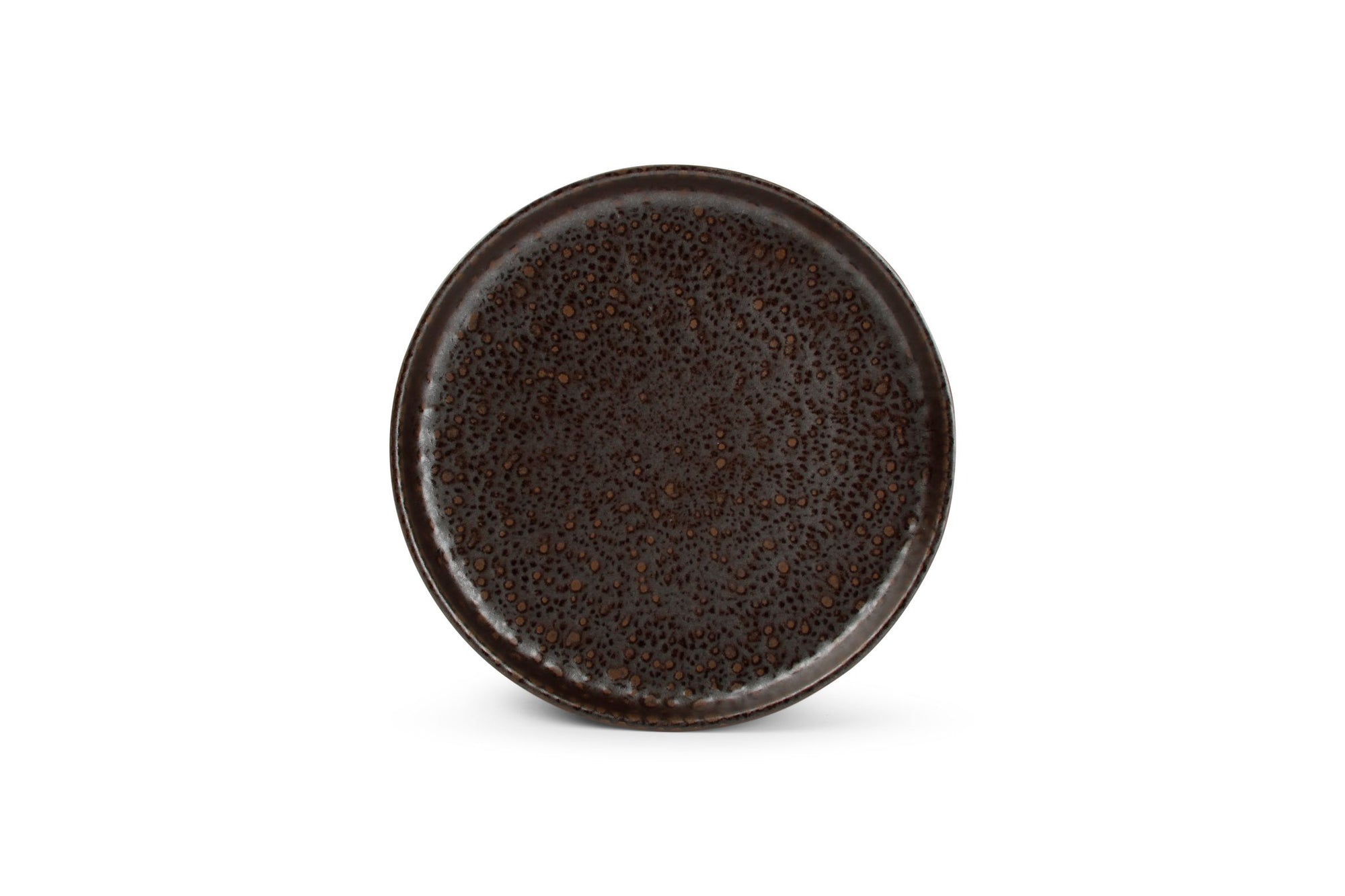 S&P - Assiette plate 22xH3cm chocolate Tabo - 1 SET - 4 pièces