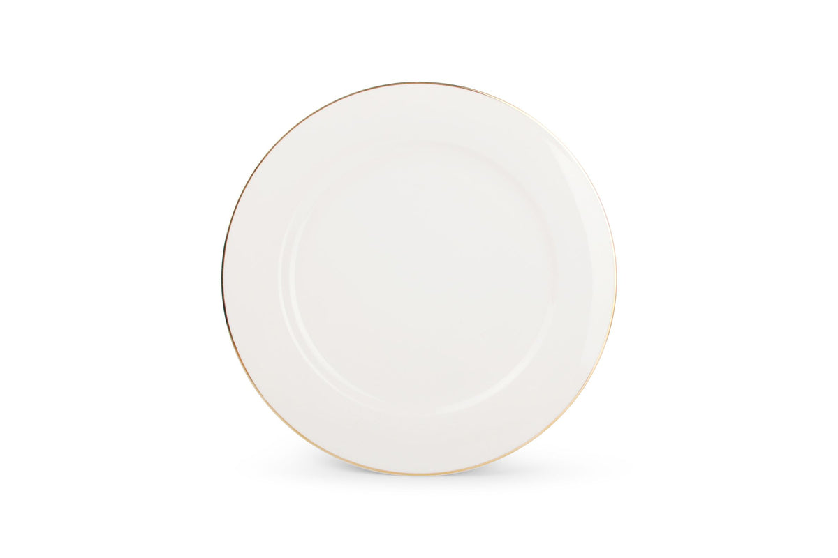 Salt &amp; Pepper Assiette Plate 26,5cm Avec Bord Doré Era - 1 Set - 4 Pièces