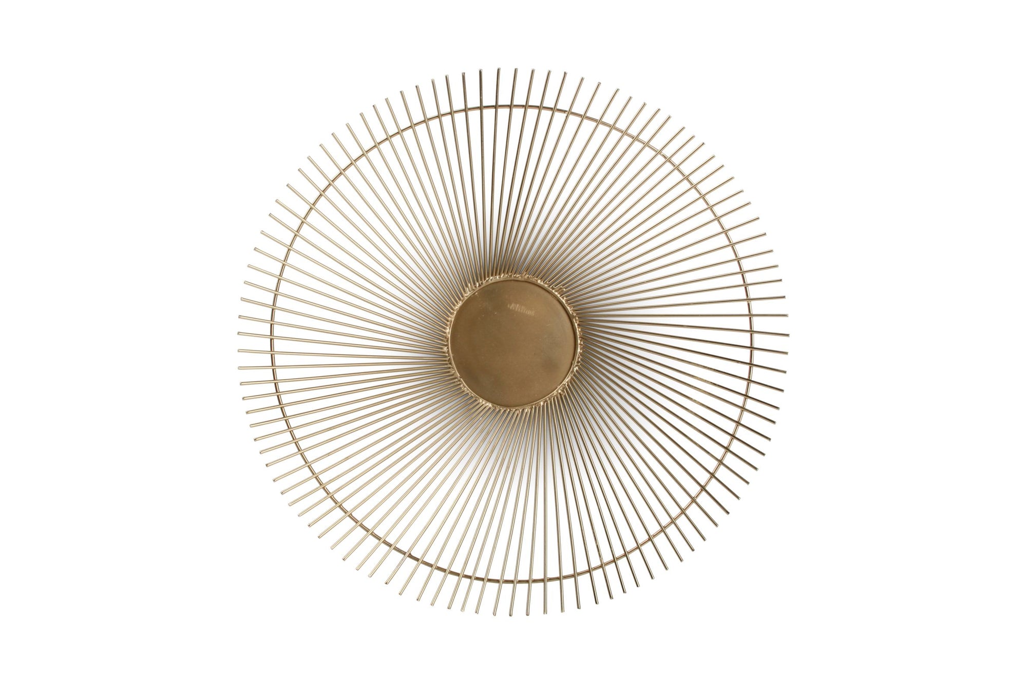 S&P - Panier métallique 40xH5cm or Twisted Iris