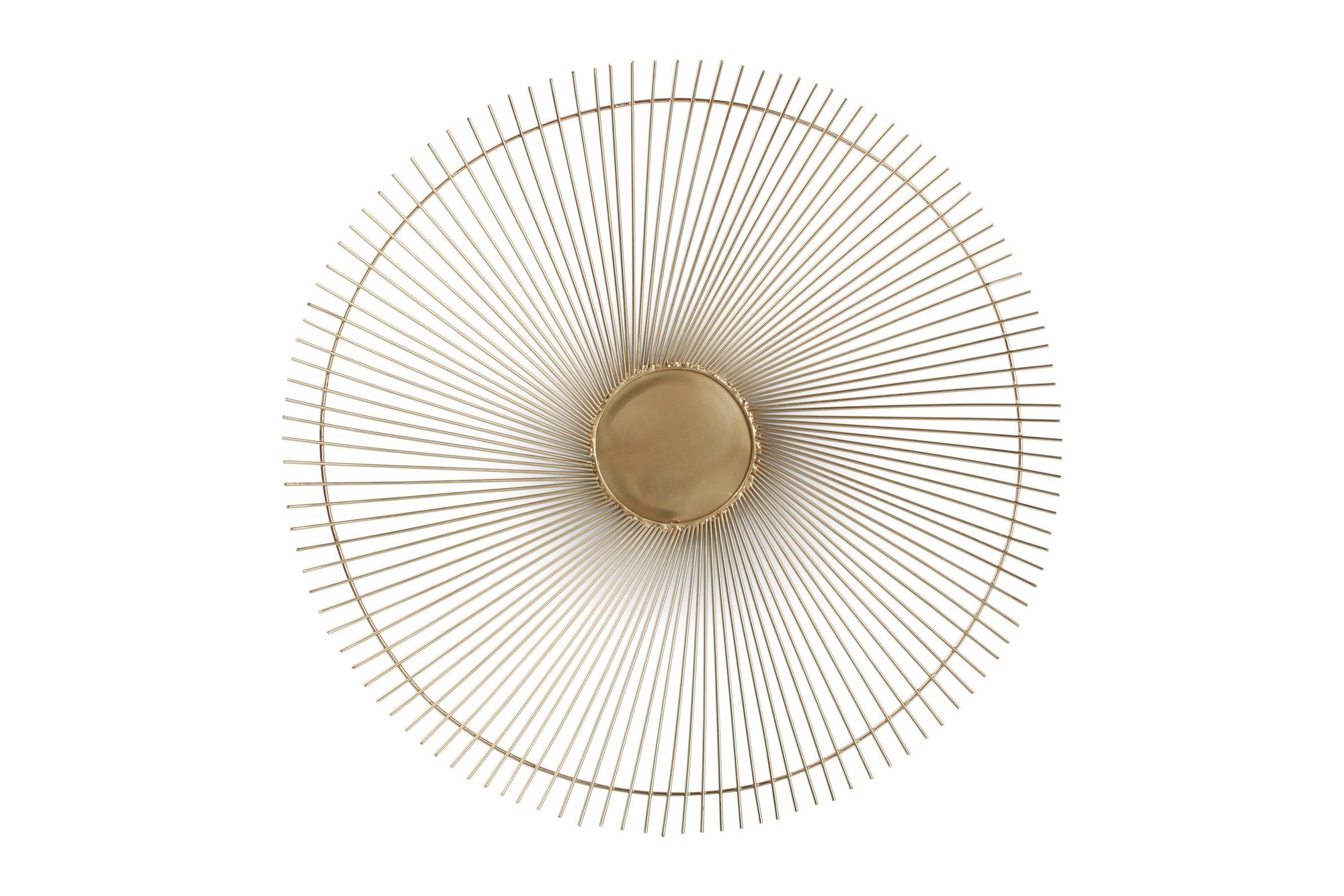 S&P - Panier métallique 53xH5cm or Twisted Iris