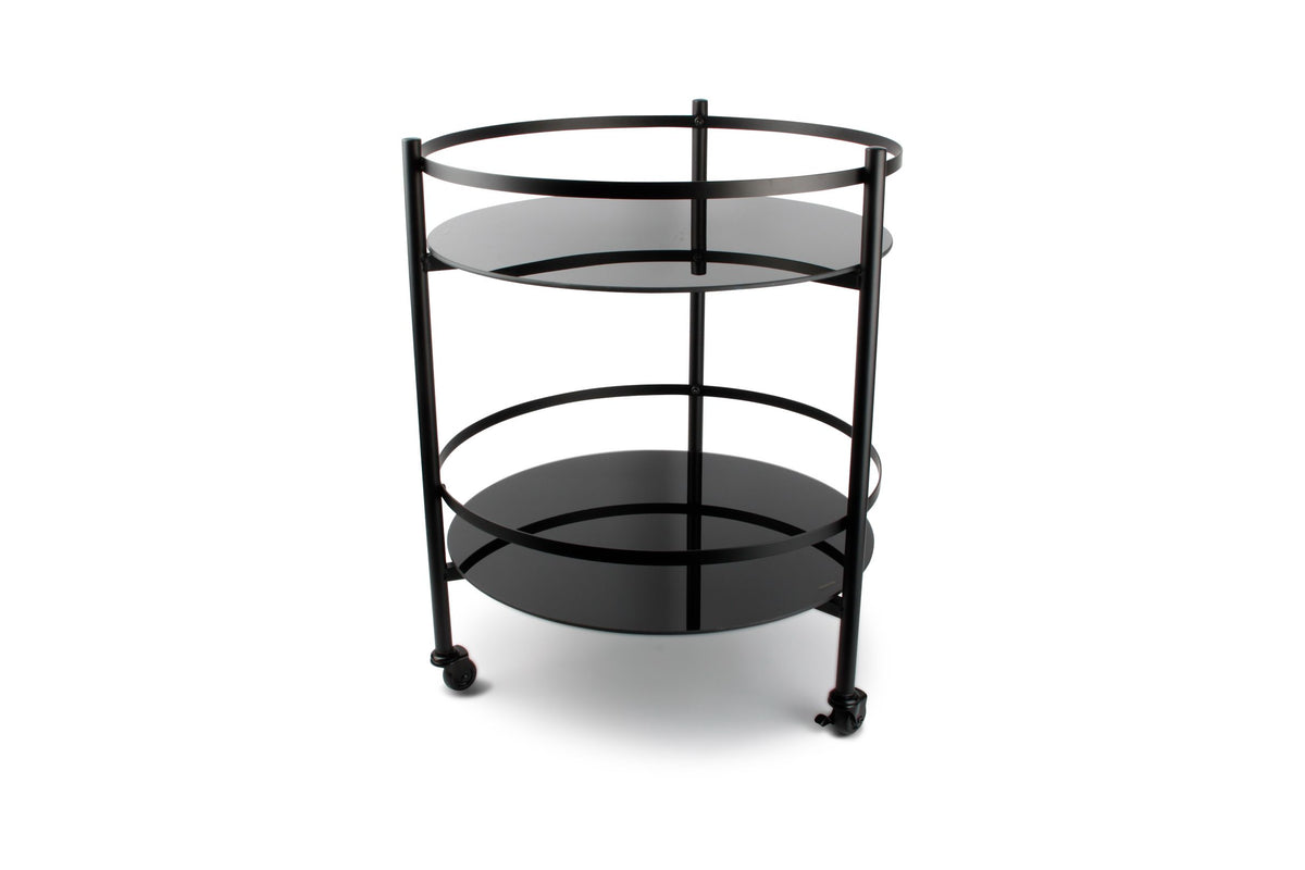 S&amp;P - Chariot de service 48xH61,5cm 2 couches noir Bar