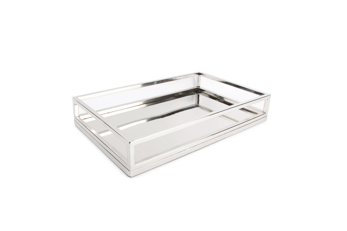S&amp;P - Plateau 39,5x24,5xH7cm mirroir Digna