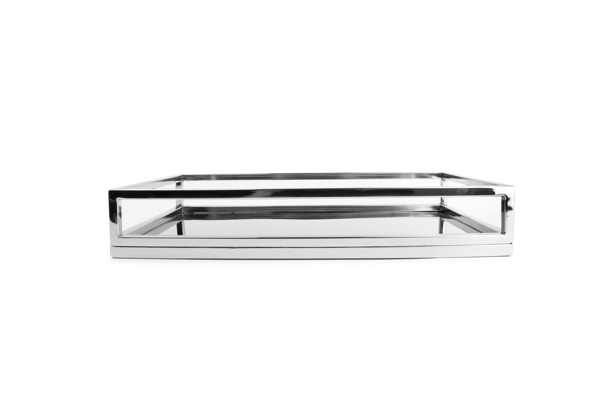 S&amp;P - Plateau 39,5x24,5xH7cm mirroir Digna