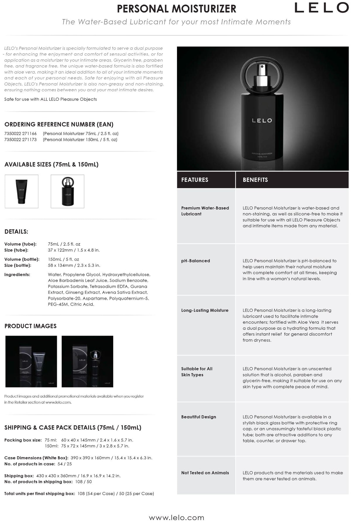 Personal Moisturizer - 150mL / 5 fl. oz