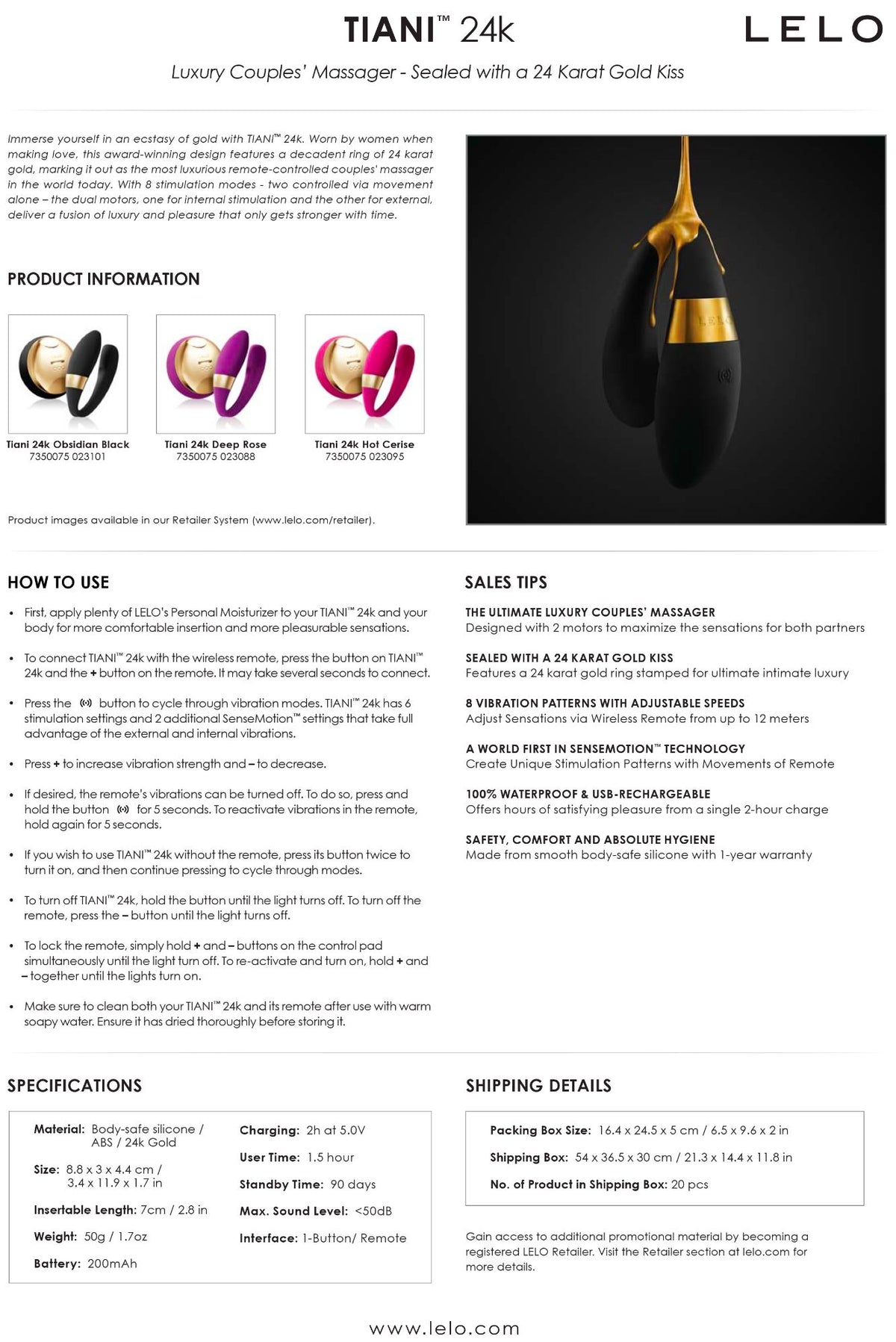 Tiani 24K Hot Cerise